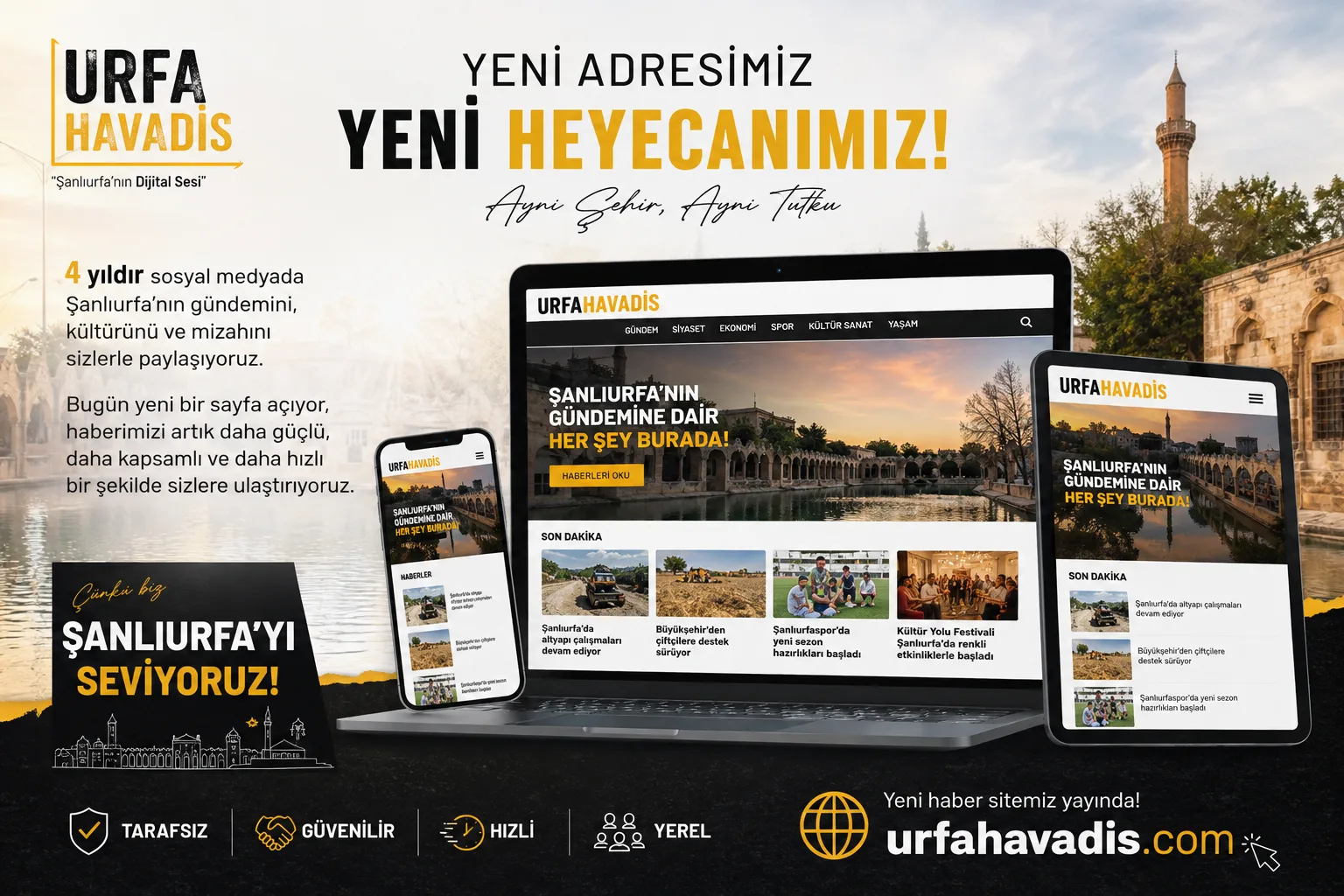 Urfa Havadis, Haber Sitesiyle Yayın Hayatını Güçlendiriyor: Urfa Havadis’te Yeni Dönem