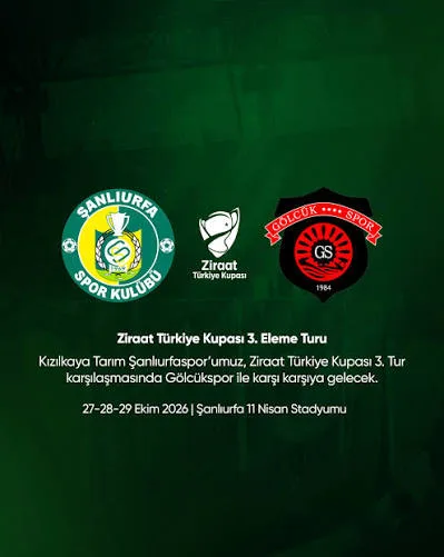 Şanlıurfaspor’un Kupa Yolundaki Rakibi Belli Oldu